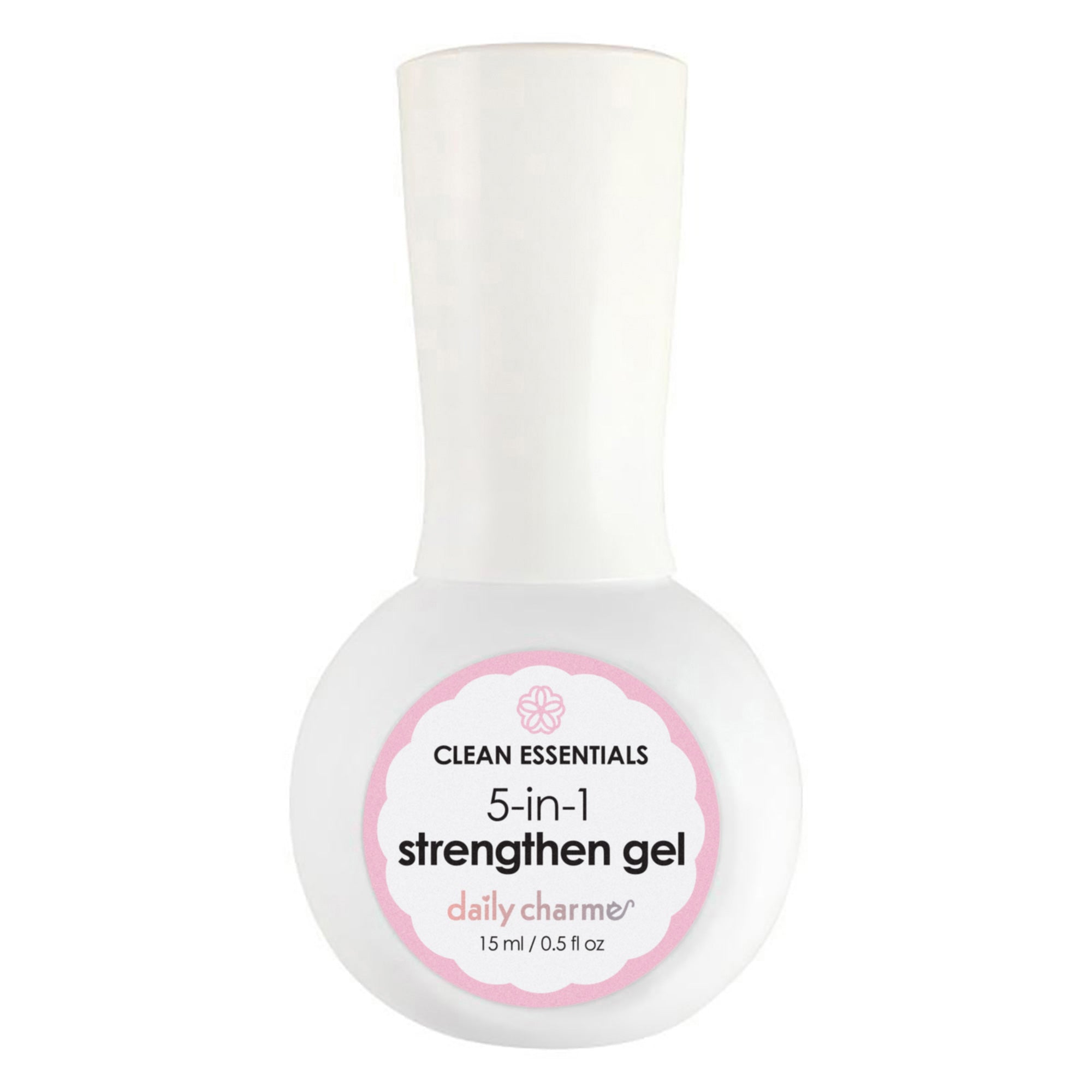 Daily Charme 5-in-1 Strengthening Gel HEMA + TPO Free Clear Multi-Purpose Builder Chrome Foil Sealer