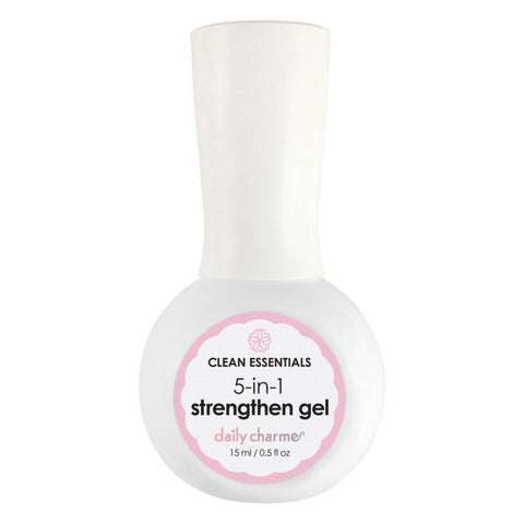 Daily Charme 5-in-1 Strengthening Gel HEMA + TPO Free Clear Multi-Purpose Builder Chrome Foil Sealer