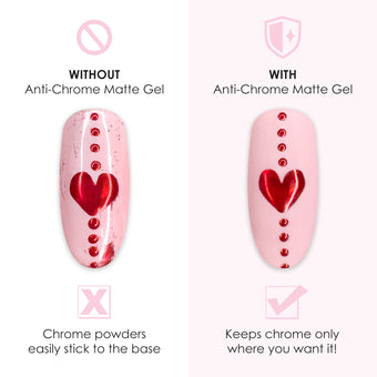 Daily Charme Anti-Chrome Matte Gel Isolated Chrome Nail Art Polish Must Have Essential