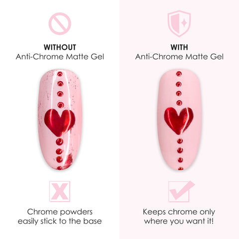 Daily Charme Anti-Chrome Matte Gel Isolated Chrome Nail Art Polish Must Have Essential