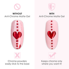 Daily Charme Anti-Chrome Matte Gel Isolated Chrome Nail Art Polish Must Have Essential