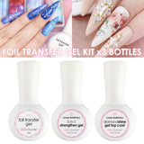Daily Charme Foil Transfer Gel Kit | Gel Nail Art Bundle Deal