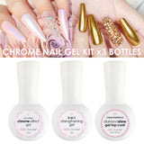 Daily Charme Chrome Nail Gel Kit | Gel Nail Art Bundle Deal