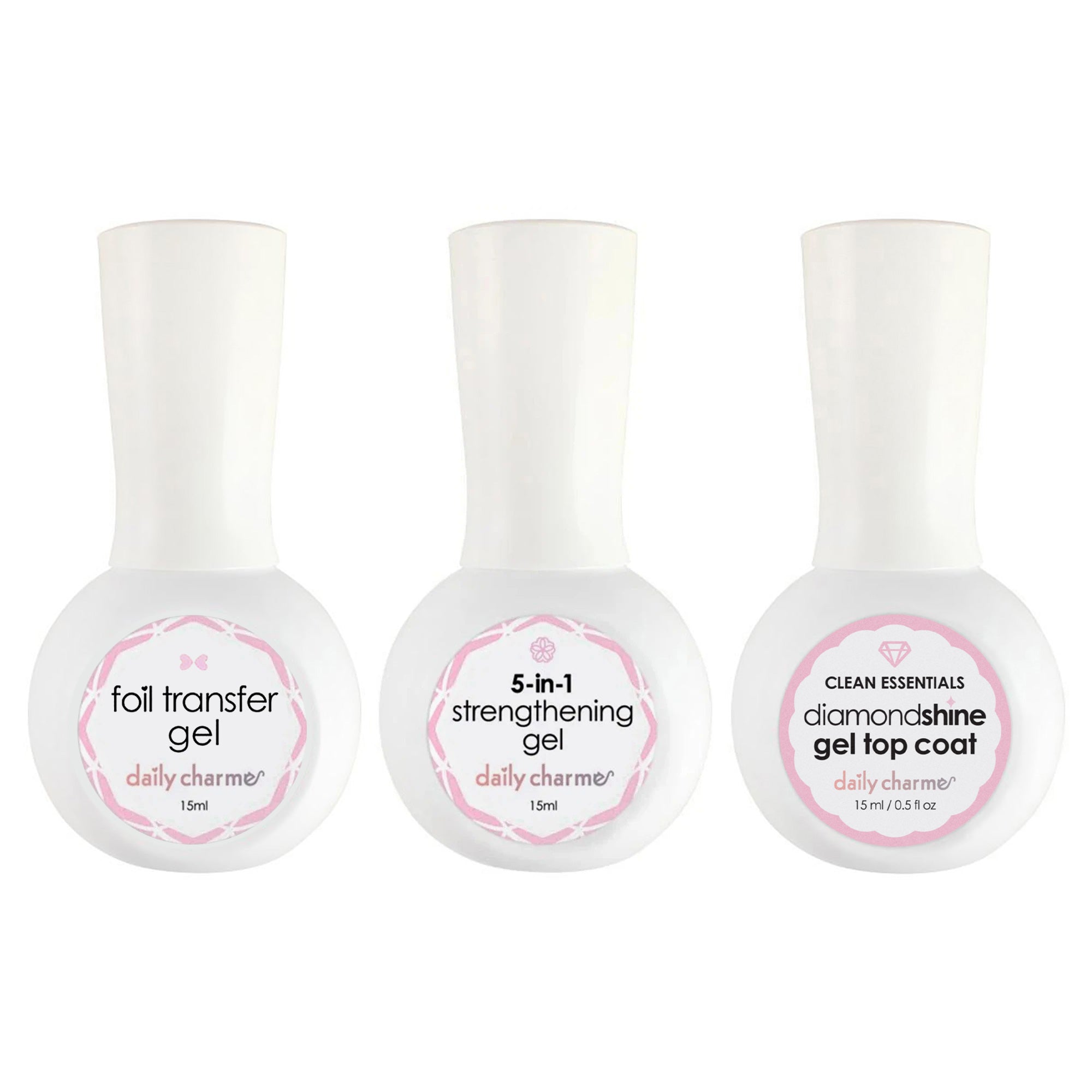 Daily Charme Foil Transfer Gel Kit | Gel Nail Art Bundle Deal