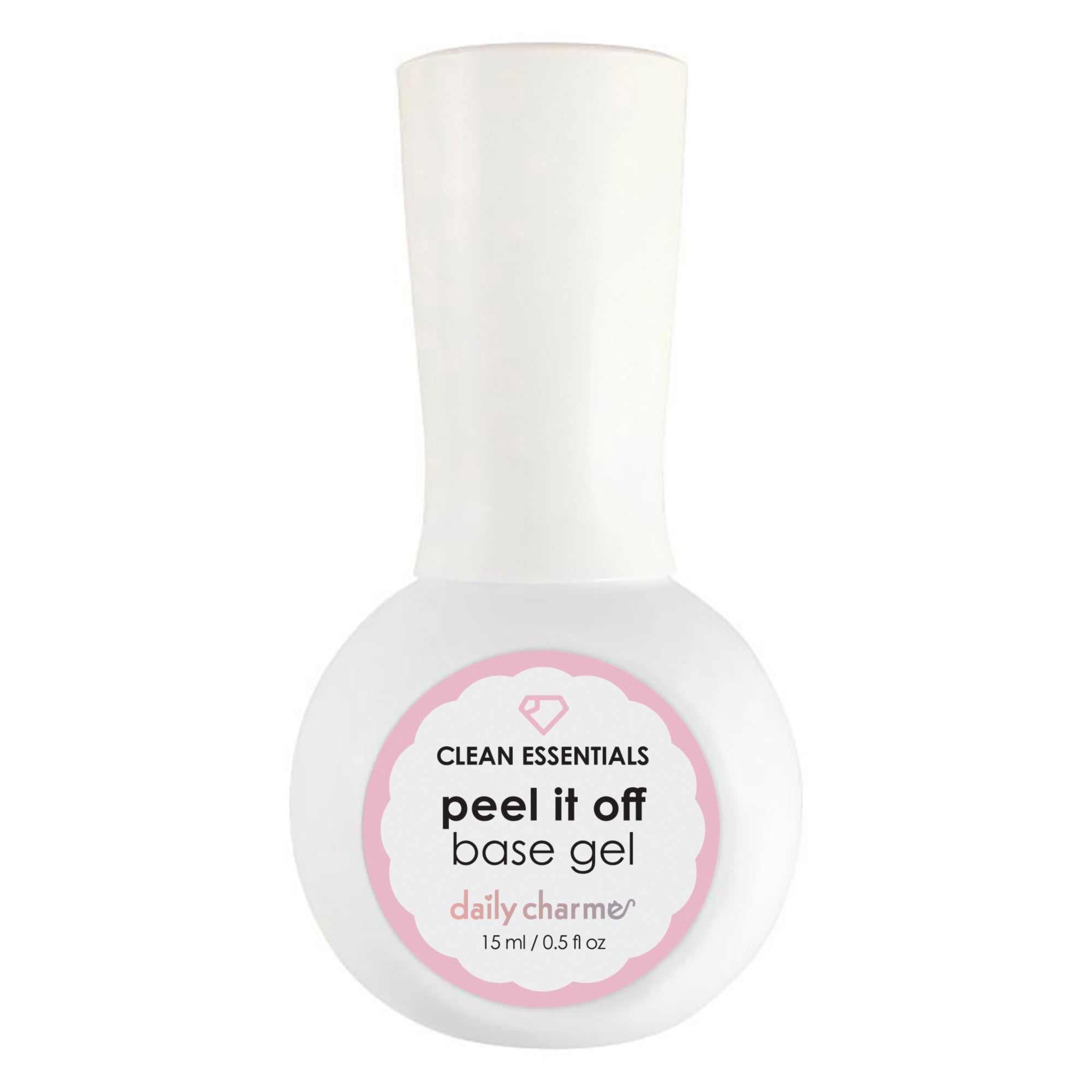 Daily Charme No-Heat Peel It Off Base Gel Polish DIY Nail Artist Polish Clean Essential HEMA TPO Free