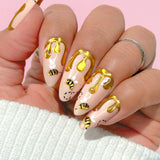 3D Bee Nail Art Gel Daily Charme Stay Put No-Wipe Chrome Jewelry Gel Tube / High Viscosity / 15ml Isolated Chrome Nail Art 