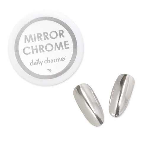 Daily Charme Mirror Chrome Nails Magic Powder Best Quality OG Glazed Silver
