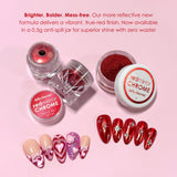 Daily Charme Mirror Red Chrome Powder Best Nail Art Supplies Glazed Christmas Festive Valentine's Day Color