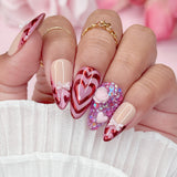 Daily Charme Mirror Red Chrome Powder Best Nail Art Supplies Glazed Christmas Festive Valentine's Day Color