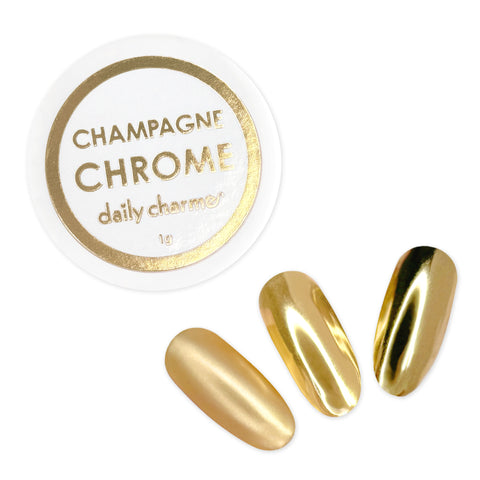 Mirror Champagne Gold Chrome Powder Nail Art Pigment Popular Classic Color 2024 New Viral