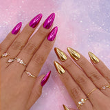 Mirror Champagne Gold Chrome Powder Nail Art Pigment Popular Classic Color 2024 New Viral