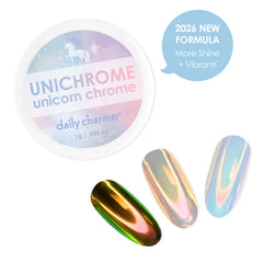 Unichrome Aurora Unicorn Chrome Powder Nail Art AB Effect Pigment Bestselling Trend Iridescent 2026 Improved Formula Vibrant Shinier Brighter