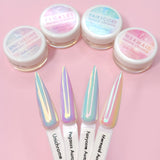 Unichrome Aurora Unicorn Chrome Powder Nail Art AB Rainbow Effect Pigment Bestselling Trend Iridescent 2026 Improved Formula Vibrant Shinier Brighter