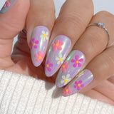 Daily Charme Iridescent Holo Prism Chrome Powder / Pinkstar Spring Shimmer Glazed Pink Cute