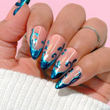 Aqua Blue Chrome Powder for Nail Art Mirror Finish Smooth Quality Nail Supplies Summer Spring Musthave