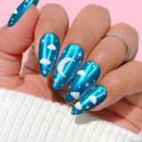 Aqua Blue Chrome Powder for Nail Art Mirror Finish Smooth Quality Nail Supplies Summer Spring Musthave