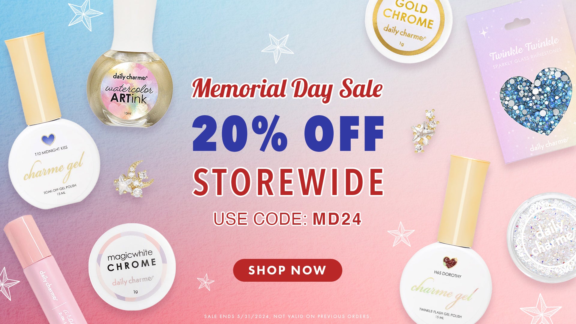 Memorial Day Sale 20% Off Storewide!