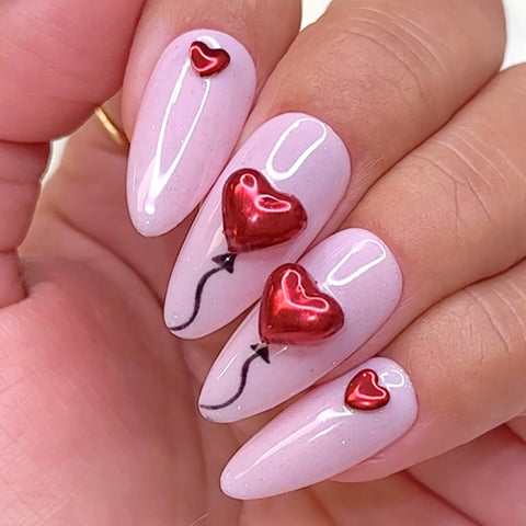 Daily Charme Silicone Nail Art Mold / Lovely Hearts Valentine's Day VDay 3D Nail Art