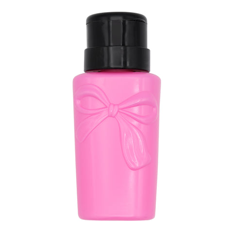 Coquette Bow Dispenser Bottle / Pink Easy Alcohol Acetone 