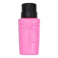 Coquette Bow Dispenser Bottle / Pink Easy Alcohol Acetone 