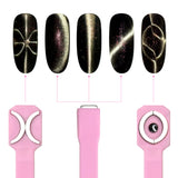 3-in-1 Cat Eye Bow Magnet Wand Cute Cat Eye Tool Pink Musthave Nail Trend