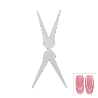 Magnetic Cat Eye French Tip Smile Nail Art Magnet Line Metal Clip Easy DIY