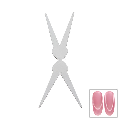 Magnetic Cat Eye French Tip Smile Nail Art Magnet Line Metal Clip Easy DIY