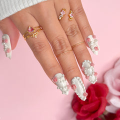 Silicone Nail Art Mold / Buttercream Lace Birthday Wedding Cake Nail 3D Design Tool