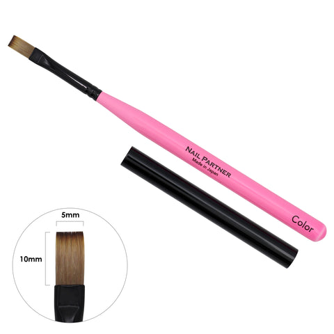Nail Partner Colorful Gel Brush / Flat 3 Color Japanese Nail Art Supplies