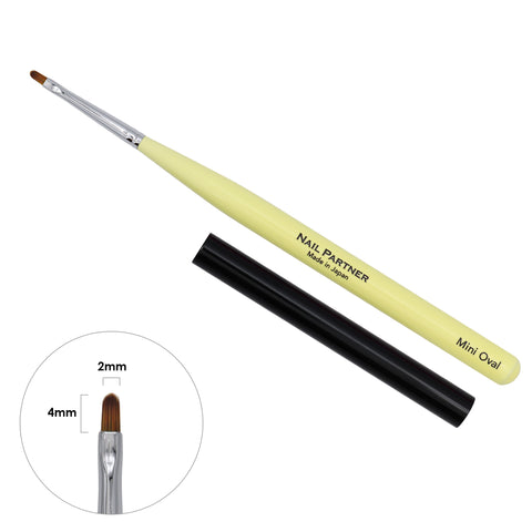 Nail Partner Colorful Gel Brush / Mini Oval Japanese Nail Art Supplies