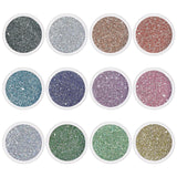 Colorful Twinkle Flash Glitter Set / 12 Jars Nail Art Decor Supplies Quality Super Shinny