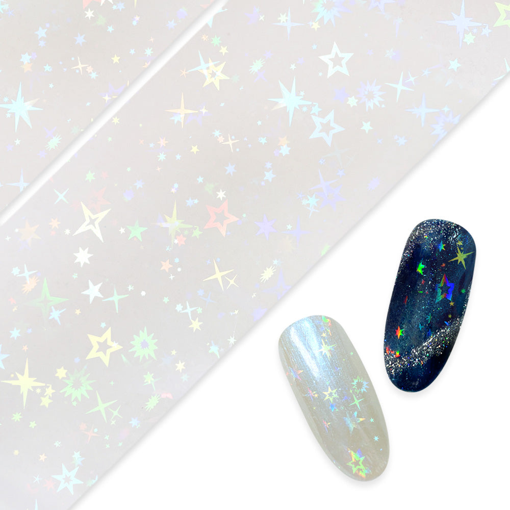 Nail Art Foil Paper / Aurora Holo Sparkles Design Galaxy