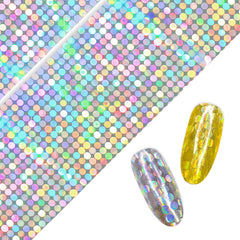 Nail Art Foil Paper / Holo Dots Disco Holographic Design