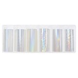 Nail Art Foil Box / 6 Designs / Holo Glass Iridescent