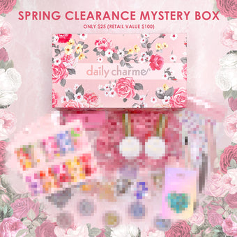 Spring Clearance Mystery Box Nail Art Supplies Charme Gel Crystals Foil Box Glitters & More