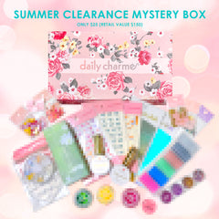 Summer Fun Clearance Mystery Box Nail Art Supplies Charme Gel Crystals Foil Box Glitters & More