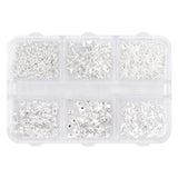 Nail Art Decorations 3D Celestial Sparkle Studs Mix Box Set / Silver Star Cute Design