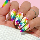 Electric Neon Pigment Set / 8 Rainbow Colors Fuchsia Pink Coral Orange Yellow Green Blue Purple Colorful Summer Nail Design
