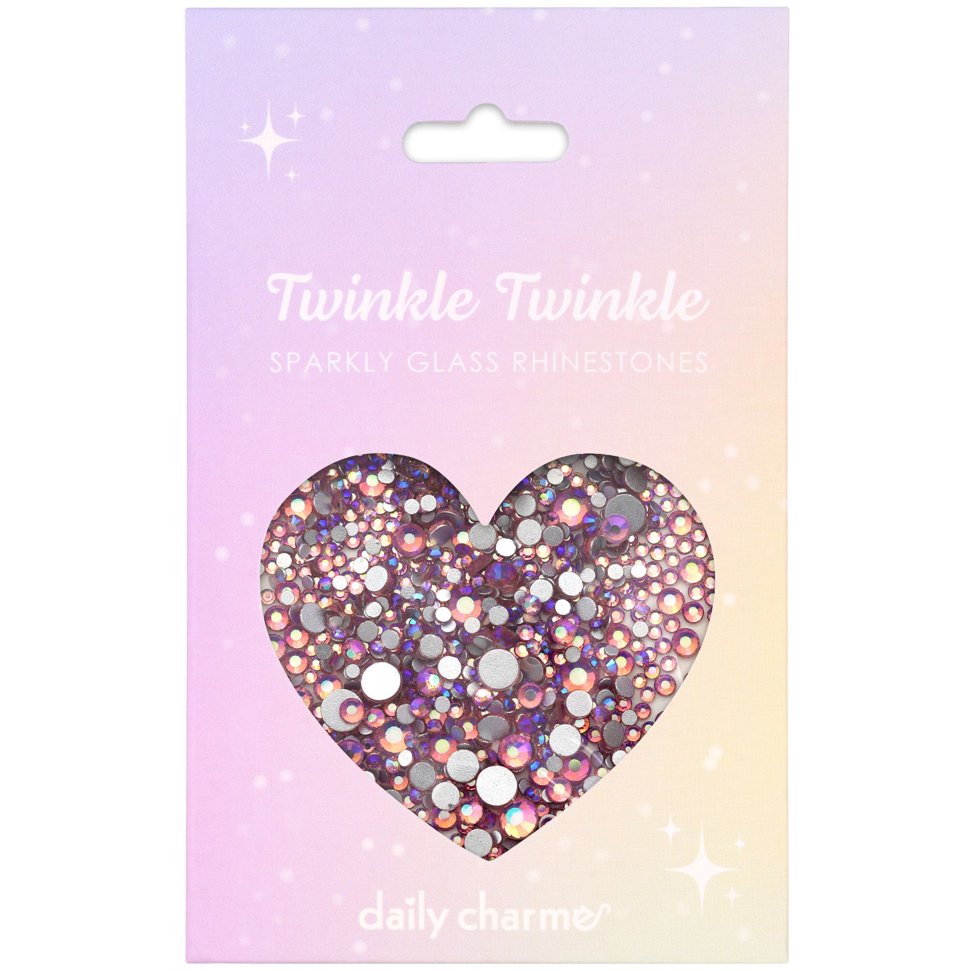 Twinkle Twinkle Round Flatback Rhinestone Mix / Light Pink AB Nail Art Crystal Affordable Quality