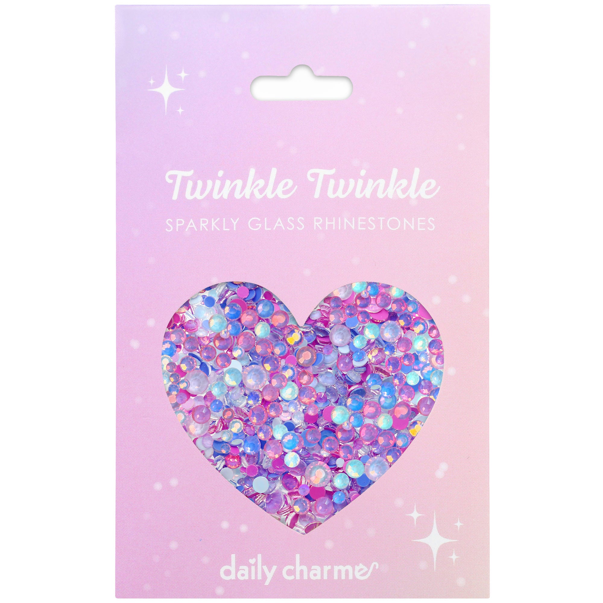 Twinkle Twinkle Mermaid Nail Art Crystal Blue Pink Purple AB Iridescent Round Flatback Rhinestone Mix