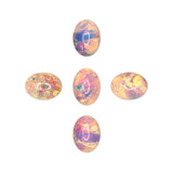 Glass Gem / Fire Opal Oval Stones for Nail Art Decor