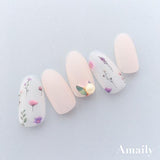 Daily Charme Nail Art Supply Amaily Japanese Nail Art Sticker / Flower Garden / Pastel