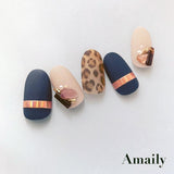 Amaily Japanese Nail Art Sticker / Lines / Rose Gold Holographic