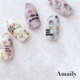 Daily Charme Amaily Japanese Nail Art Sticker / Flower Field