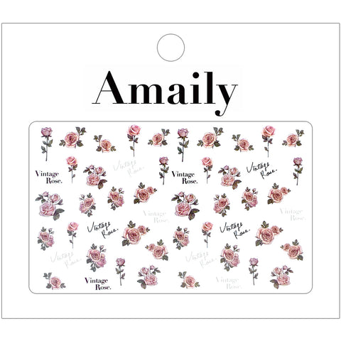 Daily Charme Amaily Japanese Nail Art Sticker / Vintage Rose