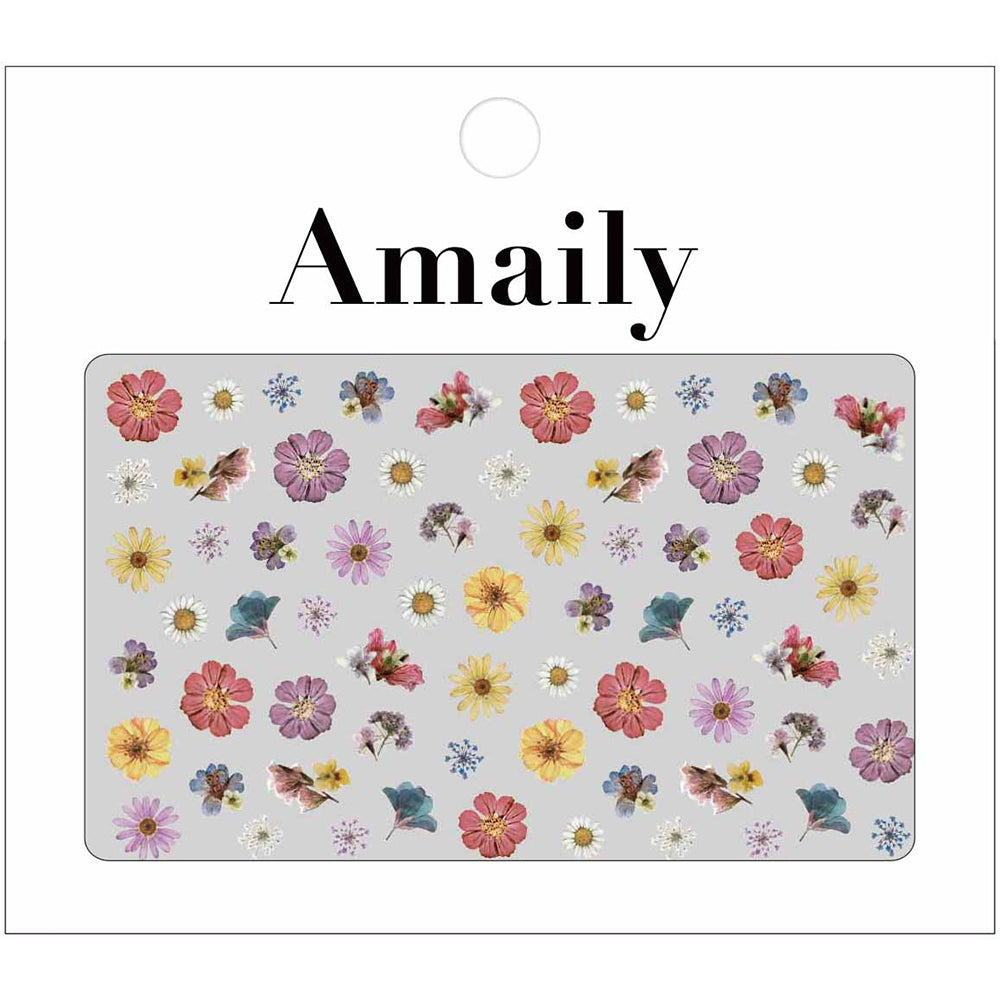Daily Charme Amaily Japanese Nail Art Sticker / Pressed Blossom