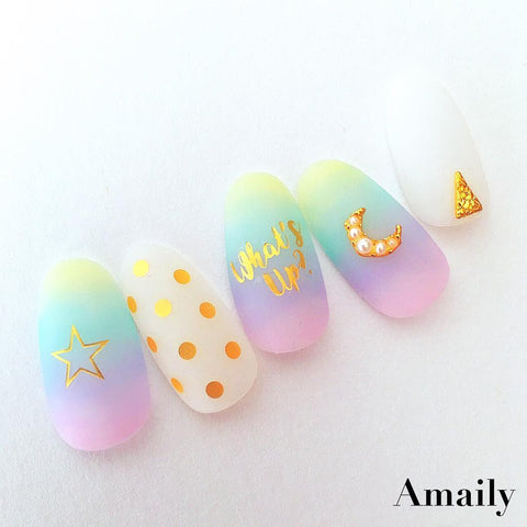 MANNYA 6pc Letter Nail Art Stickers Decals Of Alphabet Small Letter Stickers  Waterproof 