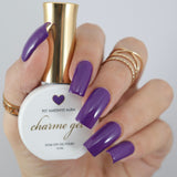 Charme Gel Polish / 907 Amethyst Aura Rich Dark Purple Violet Winter Nail Polish