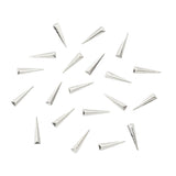 Daily Charme Nail Supply Long Skinny Triangle Studs / Silver