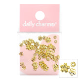 Metallic Gold Nail Art Cherry Blossom Studs Mix Spring Sakura Nails